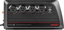 AudioQuest - PowerQuest 8-Outlet/4-USB Surge Protector - Negro/Plata