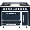 Viking - Tuscany 6.2 Cu. Ft. Freestanding Double Oven Dual Fuel True Convection Range - Slate Blue - Image 5