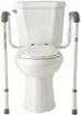 Medline - Guardian Toilet Safety Rails, 300-lb. Weight Capacity, One Pair for One Toilet - Silver