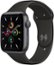 Apple Watch SE (GPS) 44 mm Caja de aluminio gris espacial con correa deportiva negra - Gris espacial