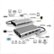Smk Link - SMK-Link - USB-C - 100W Mini Docking Station - Multi-Stream Triple Video for Notebooks - Silver-Alt_View_Thumbnail_12 