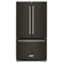 KitchenAid - 25 Cu. Ft. French Door Refrigerator - Black stainless steel