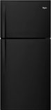 Whirlpool - 19.2 Cu. Ft. Top-Freezer Refrigerator - Black