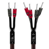 AudioQuest - Rocket 33 8' Single Bi-Wire Speaker Cable, Silver Banana Connectors - Red/Black