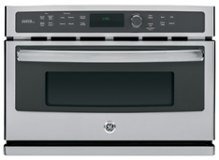 GE Profile - Advantium 27" Built-In Single Electric Wall Oven - Stainless Steel