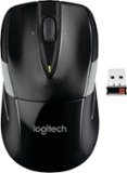 Logitech - M525 Wireless Optical Ambidextrous Mouse - Black