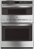 GE - 30" Single Electric Wall Oven with Built-In Microwave - Stainless steel