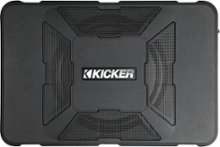 KICKER - Hideaway 8" Subwoofer with Enclosure and Integrated 150W Amplifier - Black