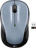 Logitech - M325 Wireless Optical Ambidextrous Mouse - Light Silver