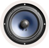 Polk Audio RC80i 2-way Round In-Wall 8" Speakers (Pair), Perfect for Damp and Humid Indoor/Outdoor Placement - White