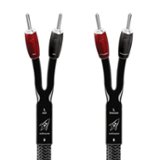 AudioQuest - Rocket 44 10' Single Full-Range Speaker Cable, Silver Banana Connectors - Silver/Black