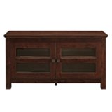 Walker Edison - Double Door TV Stand for Most Flat-Panel TV's up to 48" - Brown