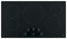 GE Profile - 36" Built-In Electric Cooktop - Black