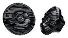 Kenwood - 6.5" 2-Way Marine Speakers with Polypropylene Cones (Pair) - Black