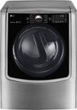 LG - 9.0 Cu. Ft. Smart Gas Dryer with Steam and Sensor Dry - Graphite Steel