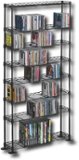 Atlantic Inc 49" 8-Tier Adjustable Multimedia Storage Rack in - Black