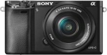 Sony - Alpha a6000 Mirrorless Camera with 16-50mm Retractable Lens - Black