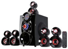beFree Sound - 5.1-Channel Bluetooth Speaker System - Black/Red