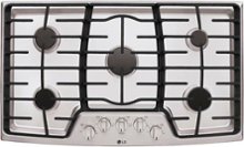 LG - 36" Built-In Gas Cooktop with 5 Burners and Superboil - Stainless Steel