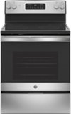 GE - 5.3 Cu. Ft. Freestanding Electric Range with Self-cleaning - Stainless steel