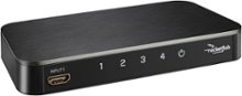 Rocketfish™ - 4-Port 4K  60Hz HDMI Switch Box - Black
