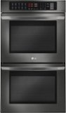 LG - 30" Built-In Electric Convection Double Wall Oven with EasyClean - Black Stainless Steel