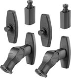Rocketfish™ - Tilting Wall Mounts for Most Small Speakers (2-Pack) - Black