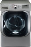 LG - 9.0 Cu. Ft. Gas Dryer with Steam and Sensor Dry - Graphite Steel