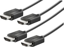 Insignia™ - 6' 4K Ultra HD HDMI Cable (2-Pack) - Black