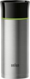 Braun - 11.6-Oz. Thermal Cup - Black, Green, Brushed stainless steel