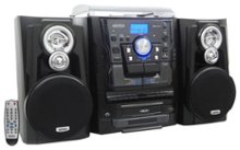 Jensen 10W RMS 3 Disc Music System Black JMC-1250 - Best Buy