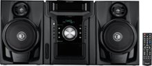 Sharp - 240W 5-Disc Mini Shelf System with cassette and Bluetooth - Black
