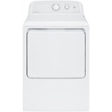 Hotpoint - 6.2 Cu. Ft. Gas Dryer - White /Gray Backsplash