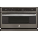 GE Profile - 30" Built-In Single Electric Convection Wall Oven - Slate