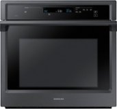 Samsung - 30" Single Wall Oven with  Steam Cook and WiFi - Black Stainless Steel