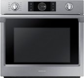 Samsung - 30" Single Wall Oven with Flex Duo,  Steam Cook and WiFi - Stainless Steel