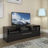 CorLiving - Wooden TV Bench, for TVs up to 75" - Black