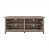 Walker Edison - Corner Open Shelf TV Stand for Most Flat-Panel TV's up to 60" - Driftwood