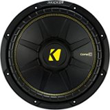 KICKER - CompC 12" Single-Voice-Coil 4-Ohm Subwoofer - Black
