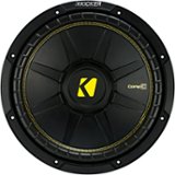 KICKER - CompC 10" Single-Voice-Coil 4-Ohm Subwoofer - Black