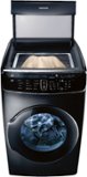 Samsung - 7.5 Cu. Ft. Gas Dryer with Steam and FlexDry - Black Stainless Steel