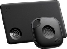 Tile by Life360 - Life360 Tile Starter Pack - Bluetooth Trackers & Item Locators. iOS & Android Compatible. 2-Pack (Mate/Slim) - Black