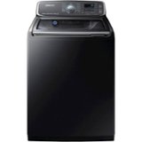 Samsung - 5.2 Cu. Ft. High Efficiency Top Load Washer with Activewash - Black Stainless Steel
