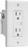 Insignia™ - 2 Outlet In-Wall 1080 Joules Surge Protector - White