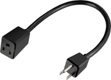 Insignia™ - 1' Extension Power Cord - Black