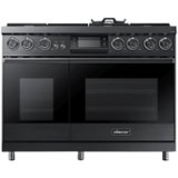 Dacor - Contemporary 6.6 Cu. Ft. Freestanding Double Oven Dual Fuel Four Part Convection Range with RealSteam, NG - Graphite Stainless Steel
