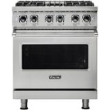 Viking - 4.7 Cu. Ft. Self-Cleaning Freestanding Dual Fuel LP Gas Convection Range - Stainless steel