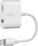 Belkin - Lightning To Headphone Jack / Charging Adapter - White