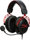 HyperX - Cloud Alpha Wired Gaming Headset for PC, Xbox X|S, Xbox One, PS5, PS4, Nintendo Switch, and Mobile - Black/Red