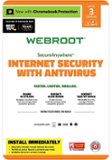 Webroot - Internet Security with Antivirus Protection (3 Devices) (1-Year Subscription – Auto Renewal) - Android, Apple iOS, Chrome, Mac OS, Windows [Digital]